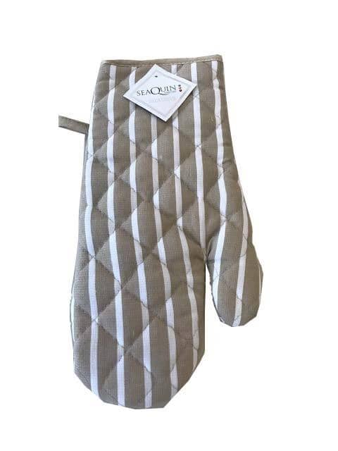 Butchers Stripe Oven Mitt