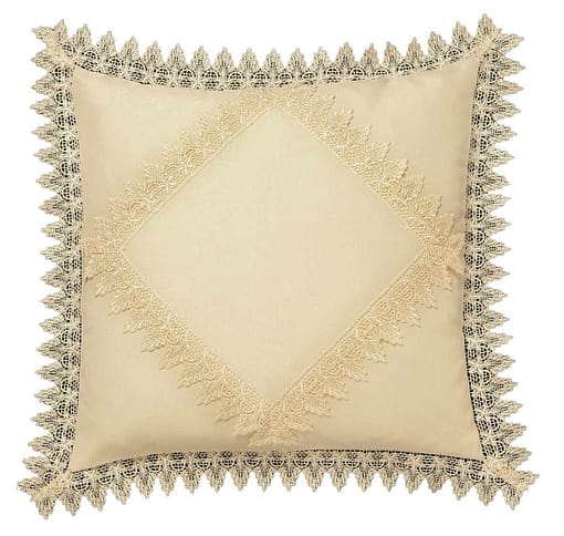 Macrame lace cushion cover