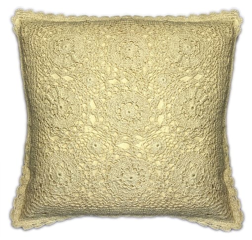 Crochet lace cushion covers