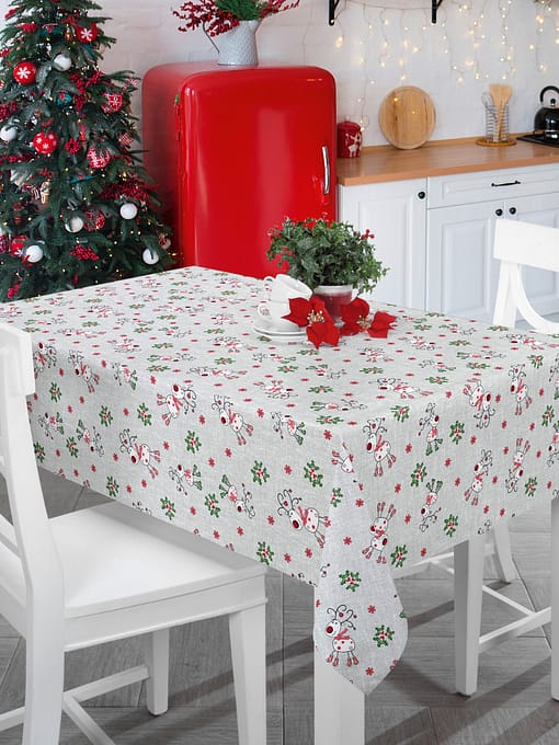 Christmas Tablecloth Rudolph