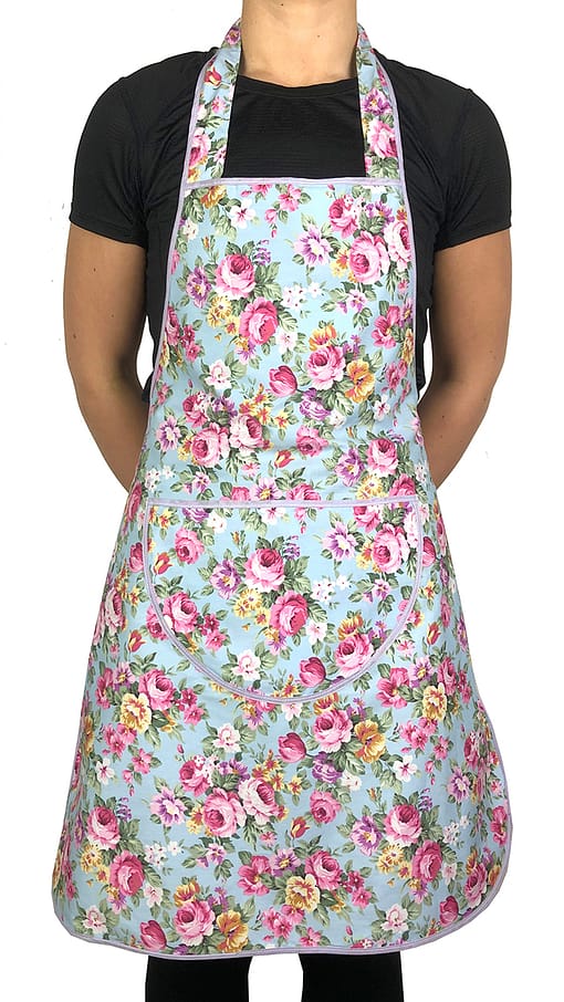 Full length printed aprons